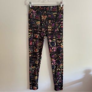 LuLaRoe Floral Print Leggings OS
